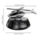 Solar Powered Air Freshener | Airplane Helicopter Rotatable Car Dashboard Decoration alternate view