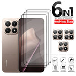 6-in-1 For Xiaomi 17 Glass Xiaomi 17 Tempered Glass Phone Protective Full Cover Glue 9H Screen Prote