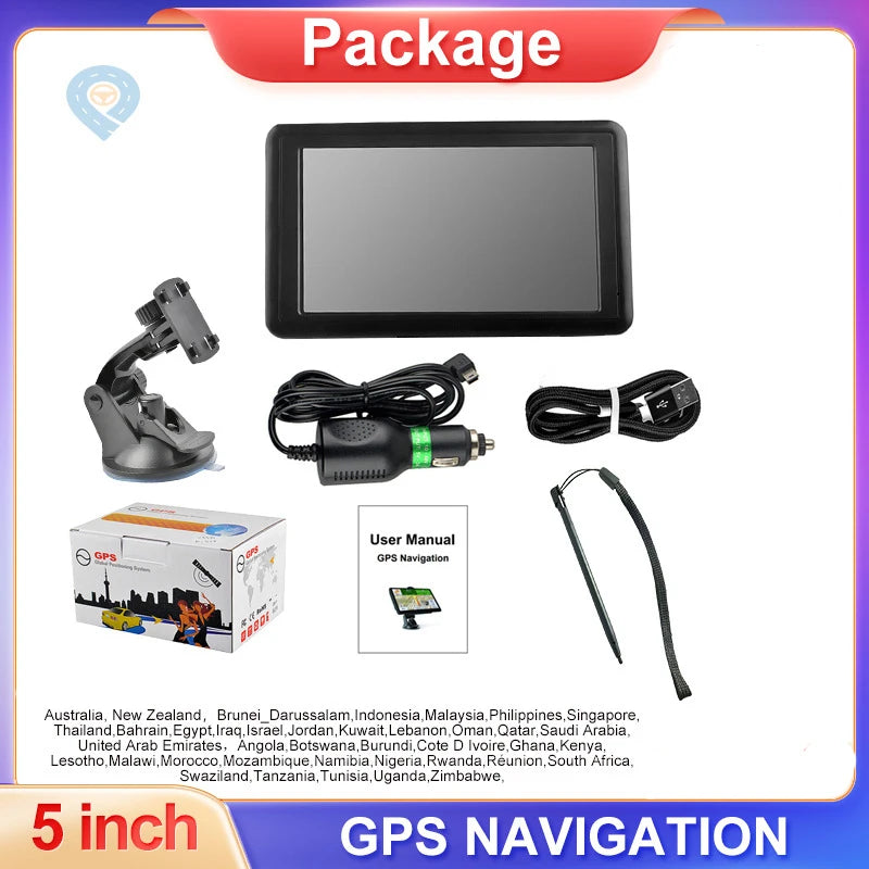 5inch Car GPS Navigation HD Touch Screen GPS Navigator Truck 3D Mode Sat Nav 8G+256M E close-up view