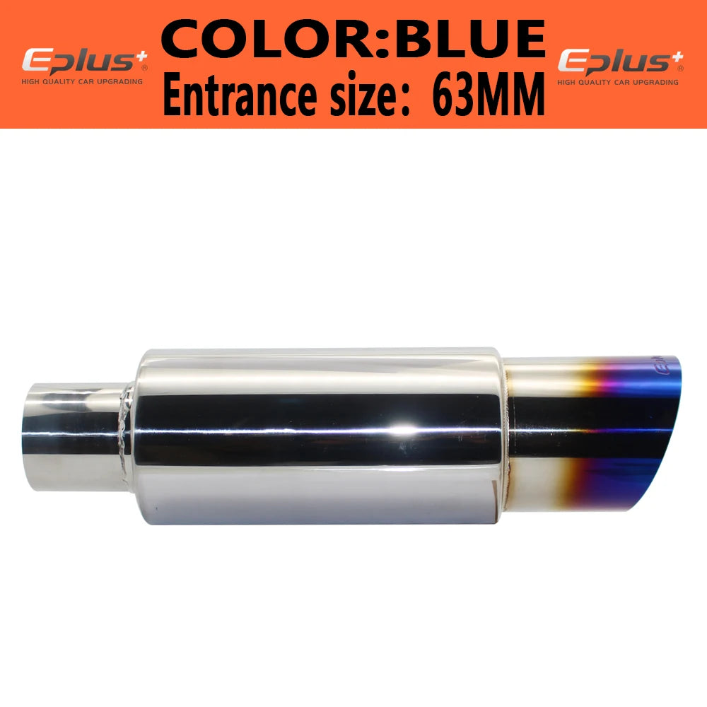 EPLUS Car and Motorcycle Exhaust Pipe Muffler Tail Pipe | Universal Stainless Steel Exha detail view