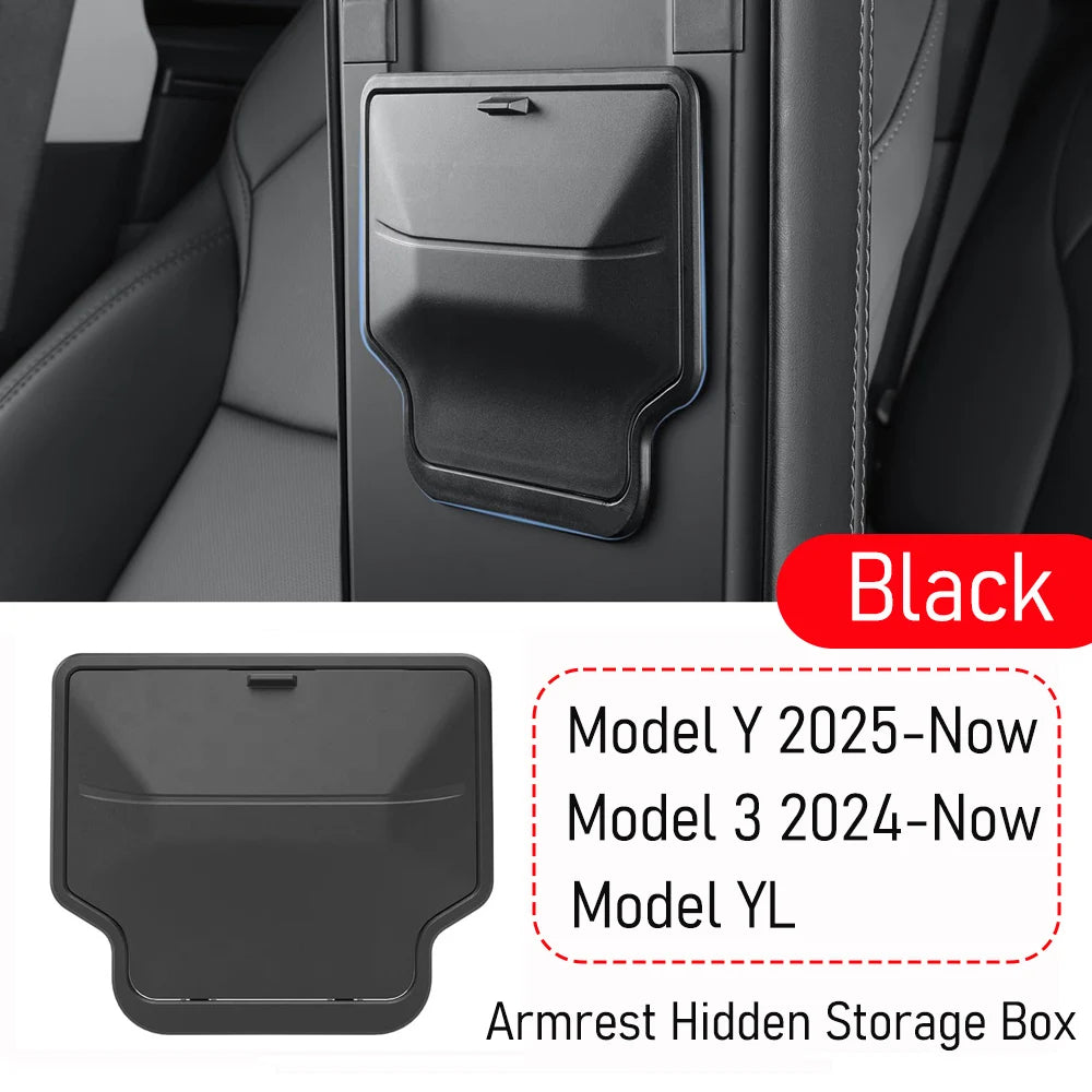 Tesla Cup Holder Insert & Armrest Box Organizer – TPE Center Console Protector for Mod close-up view