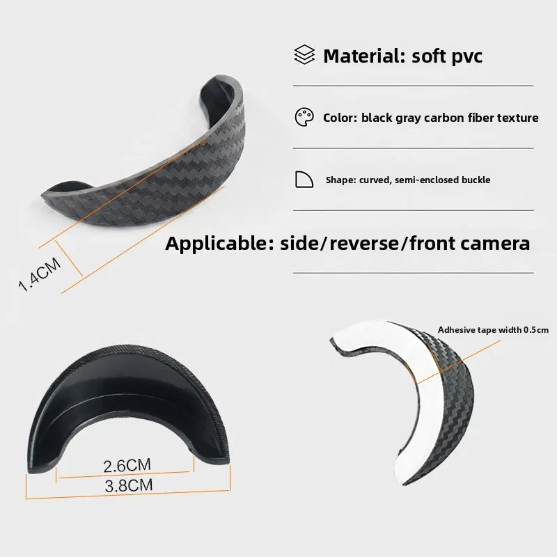 Carbon Fiber Rear Camera Rain Cover Dustproof Lens Shield additional angle
