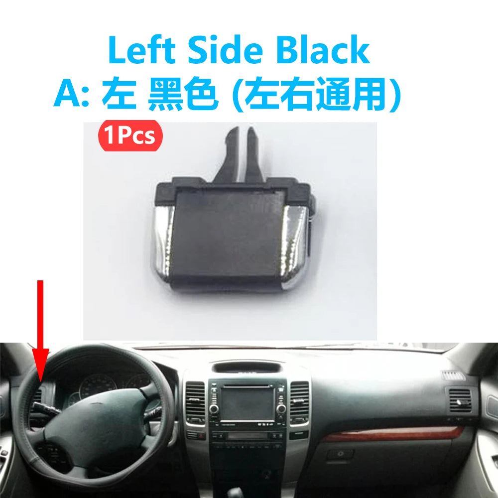 Ruili69 5 Air Outlet Penal Louver regulator paddle clip adjustment For Toyota Land Cruiser Prado LC120 Lexus GX 470 2003-2009