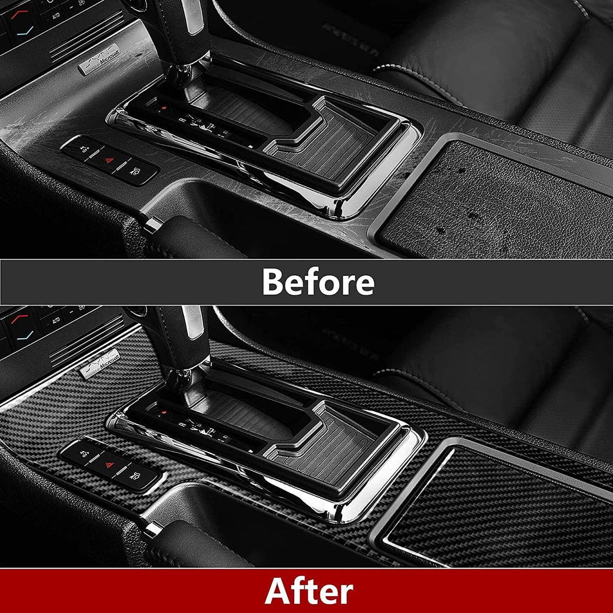 1-6m Carbon Fiber Car Body Vinyl Wrap Matte Accessories Glossy Black Sticker 3D 4D 5D 6D detail view