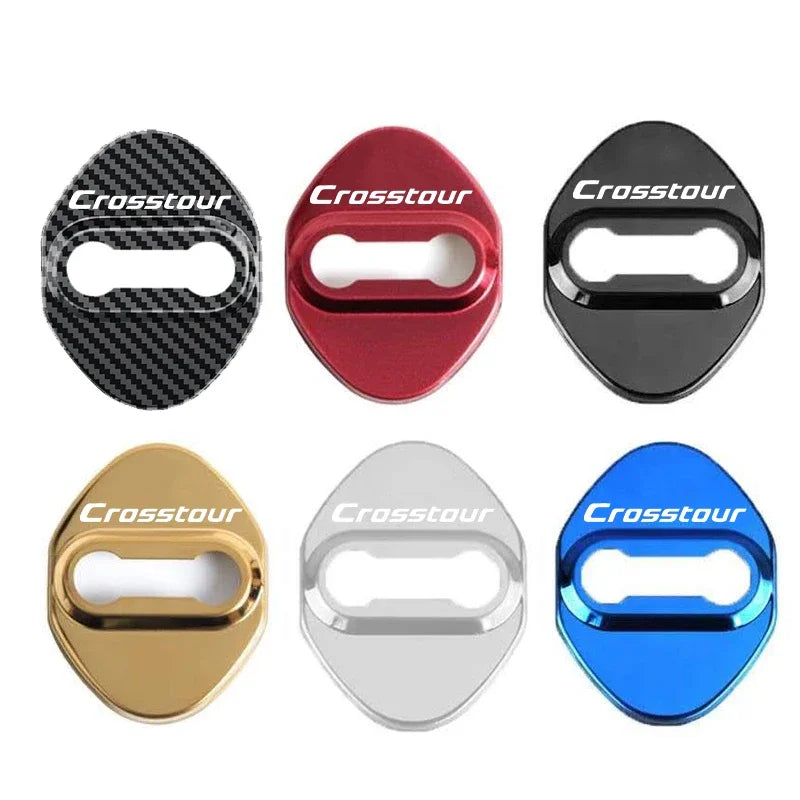4PCS Stainless Steel Car Door Lock Cover Anti Rust Protective Buckle Sticker Decals F alternate view