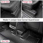 Tesla Model Y Juniper Underseat Protector | Seat Track Cover & Anti-Kick Slide Rail Pad detail view