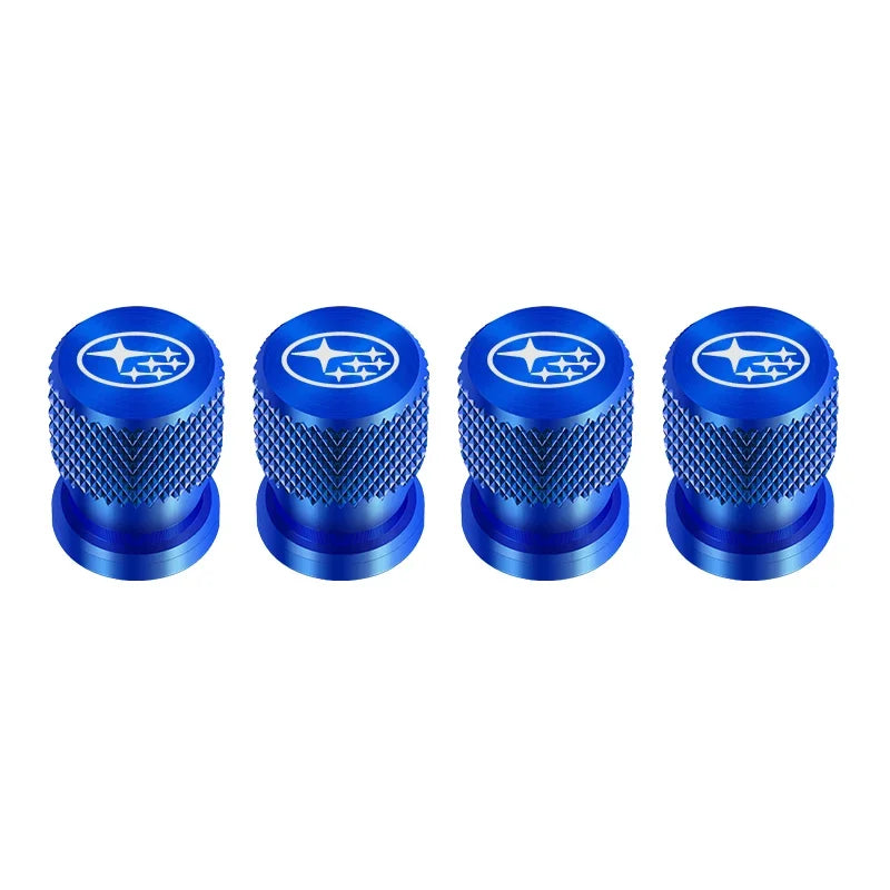4pcs Metal Car Tire Valve Stem Caps for SUBARU Forester Impreza Legacy Outback WRX additional angle