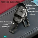 Alloy Car Seat Belt Extension Plug Buckle Seatbelt Clip Adjustable Extender Lengthenin close-up view