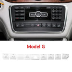 Car Console Air Conditioner Buttons Decals Trim For Mercedes Benz GLA X156 CLA C117 A B Class W176 W246 Auto Interior Stickers