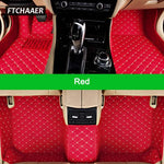 FTCHAAER Custom Car Floor Mats For KIA RIO K2 Auto Carpets Foot Coche Accessorie