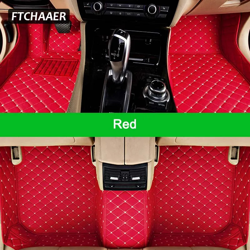 FTCHAAER Custom Car Floor Mats For Ssangyong Kyron Auto Carpets Foot Coche Accessorie