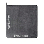 Dark Gray Microfiber Car Towel | Oversized Strong Absorbent Wash Cloth lifestyle view