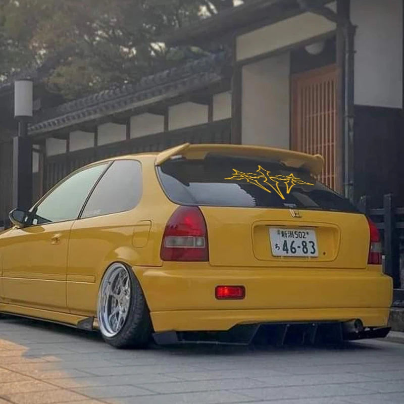 High-Quality Three-Cross Car Stickers Waterproof PVC Faith Automotive Decal Customiza lifestyle view