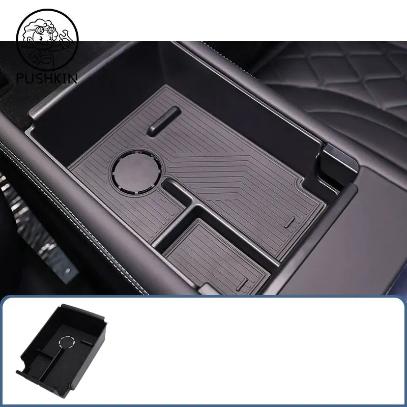 BYD Sealion 7 2024 2025 Center Console Organizer | Cup Holder & Rear Screen Storage B alternate view