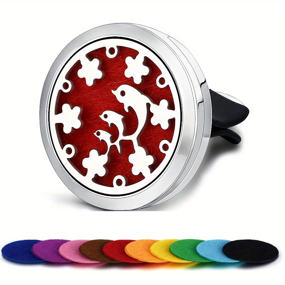Car Diffusers, 1 PC car air vent diffuser clip (does not include fragrance chemicals) with 10 PCS pads，car AC vent interior