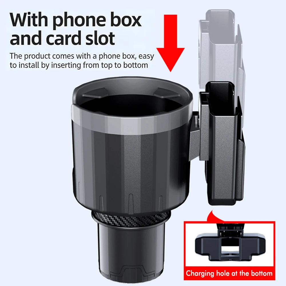 Car Cup Holder Expander Adjustable Phone Holder Organizer