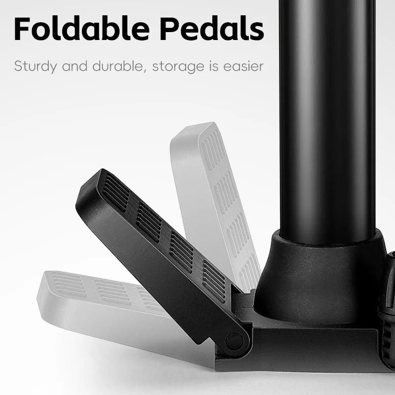 WEST BIKING Bike Pump | 150/160PSI High Pressure Digital Gauge Bicycle Tire Inflator lifestyle view
