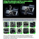 Universal Car Air Vent Clip 17mm Ball Head | Adjustable Metal Hook for Phone Holder & lifestyle view