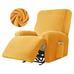1/2/3 Seater Velvet Stretch Recliner Sofa Cover  Relax Armchair Slipcover Elastic All-inclusive Reclining Sofa Protector