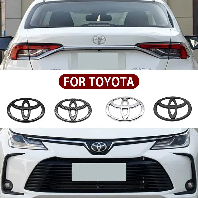 3D Car Emblem Badge for Toyota Corolla Camry RAV4 Hilux Yaris | Gloss Black Matte B additional angle