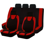 Universal Breathable Polyester Fabric Seat Covers Full Set Fit For Most Car SUV Truck Va detail view