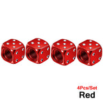 AUTCOAT Aluminum Tire Valve Caps | Dice Wheel Stem Dust Cover for Car Truck Motorcycl alternate view