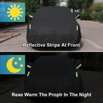 Car Cover Outdoor Protection | All-Weather Sun Snow UV Shield for SUV Sedan close-up view