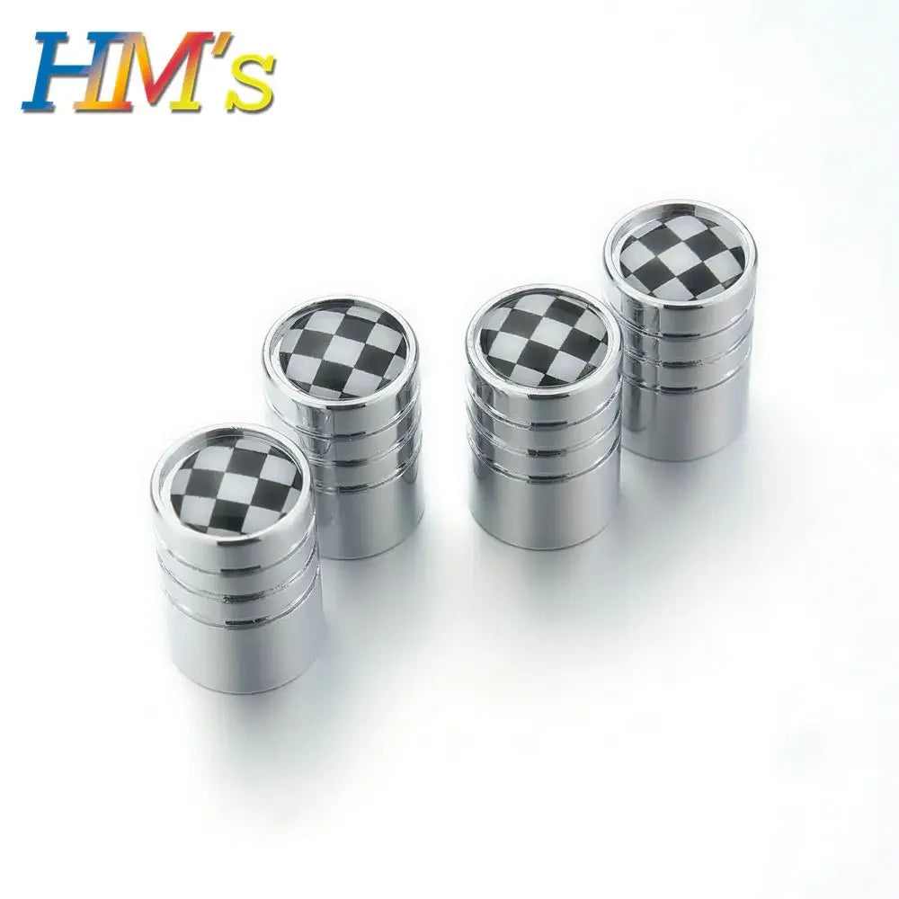 MINI Wheel Valve Caps Set of 4 | For Cooper S One JCW Countryman Clubman All Models additional angle