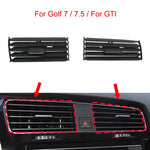 Car Dashboard Air Conditioner AC Vent Grille Outlet Tab Clip Slider For Golf 7 / 7.5 / For GTI Car Accessories