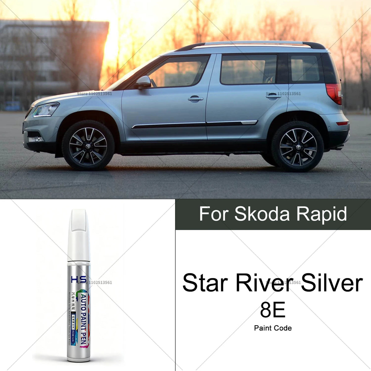 Car Paint Repair Pen Touch Up Scratch Remover DIY Auto Accessories White LY9H Blue Br lifestyle view