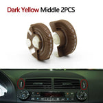 2PCS Set Car Front Rear Air Conditioning AC Vent Rolling Wheel For Mercedes BENZ E Class W211 E220 E280 E320 E350 E55