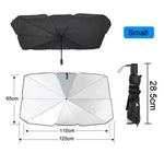 Car Sunshade Umbrella Front Windshield Silver Glue Sunshade Umbrella Uv Resistant Fol lifestyle view
