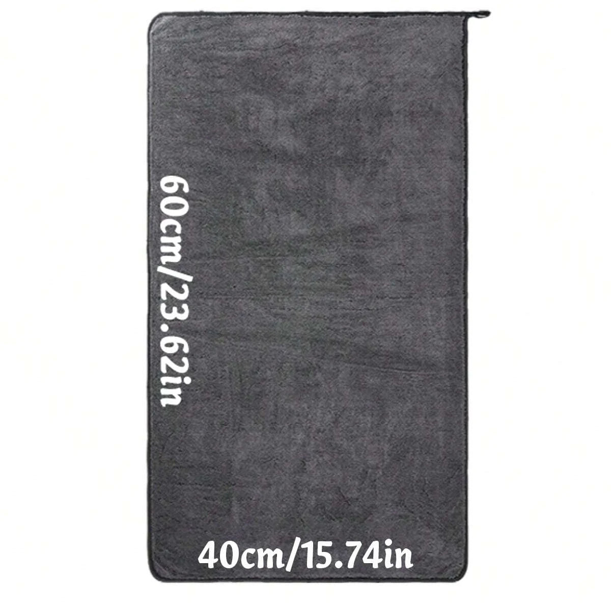 Dark Gray Microfiber Car Towel | Oversized Strong Absorbent Wash Cloth alternate view