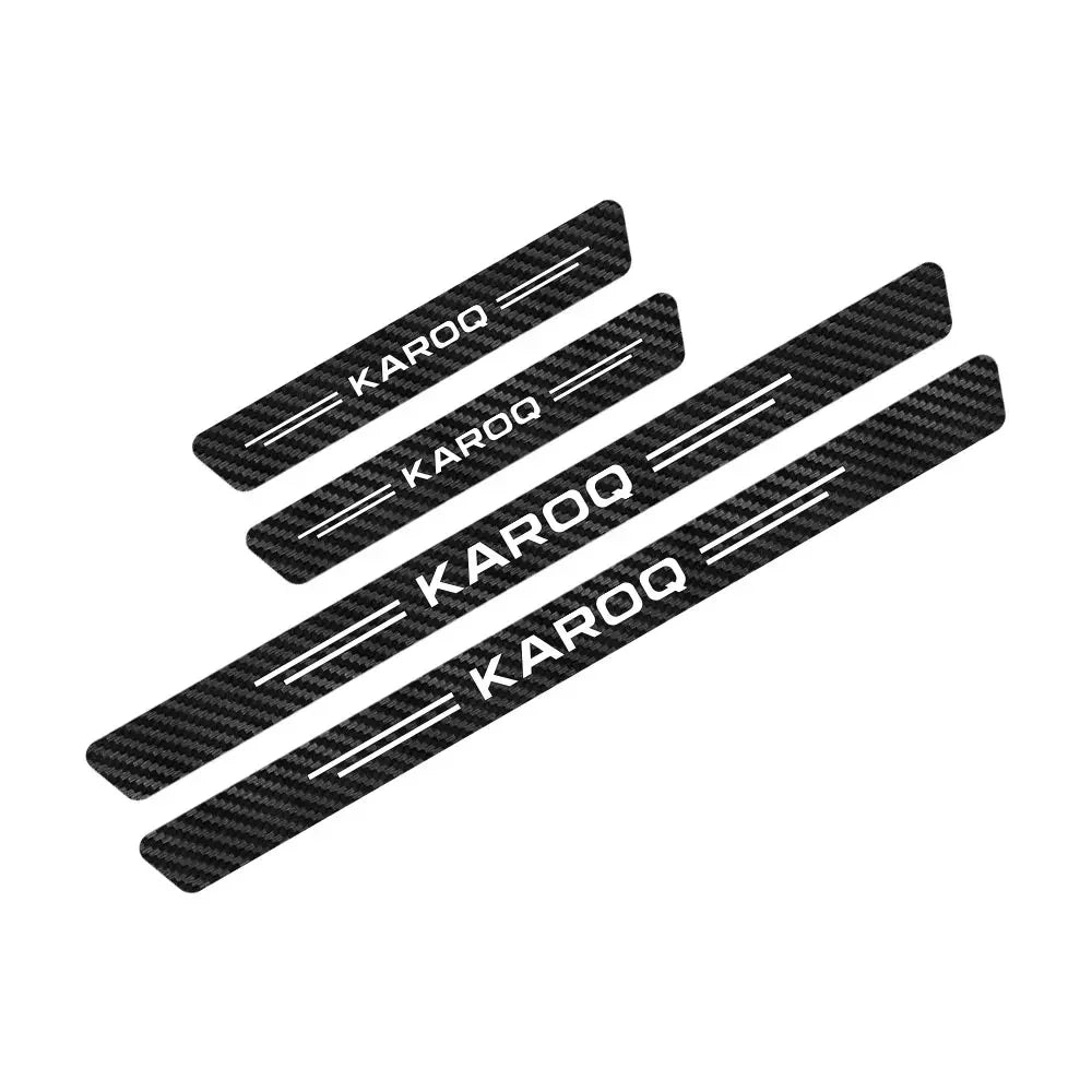 For Skoda Fabia Octavia Kamiq Karoq Kodiaq Rapid Scala Superb 4PCS Car Door Sill Thre alternate view