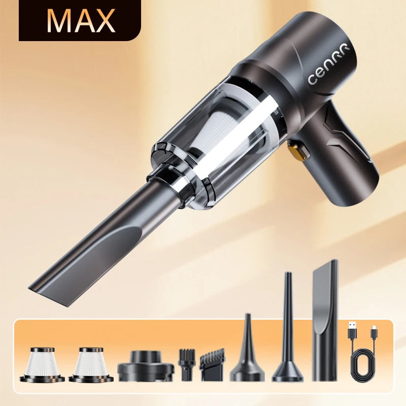 CENRR Cordless Mini Car Vacuum Cleaner | Powerful Handheld Vacuum for Cars detail view