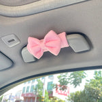 Car Roof Handle Protective Cover Cute Car Decoration Butterfly Bow Roof Armrest Cover