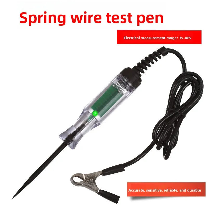 Automotive Test Pen LED Test Light Digital Display 12V 24V 70V Car Repair Circuit Fuse Tester Voltage Tester
