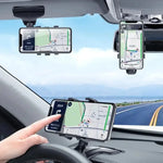 Car Phone Holder with Hidden Number Plate, 360 Rotatable Dashboard Mount alternate view