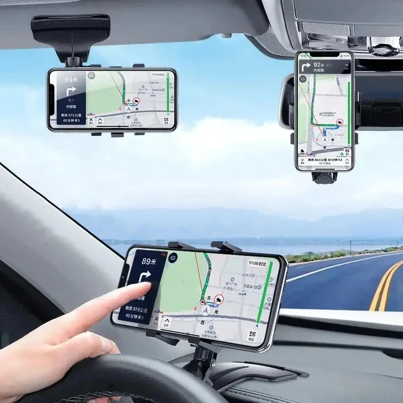 Car Phone Holder with Hidden Number Plate, 360 Rotatable Dashboard Mount alternate view