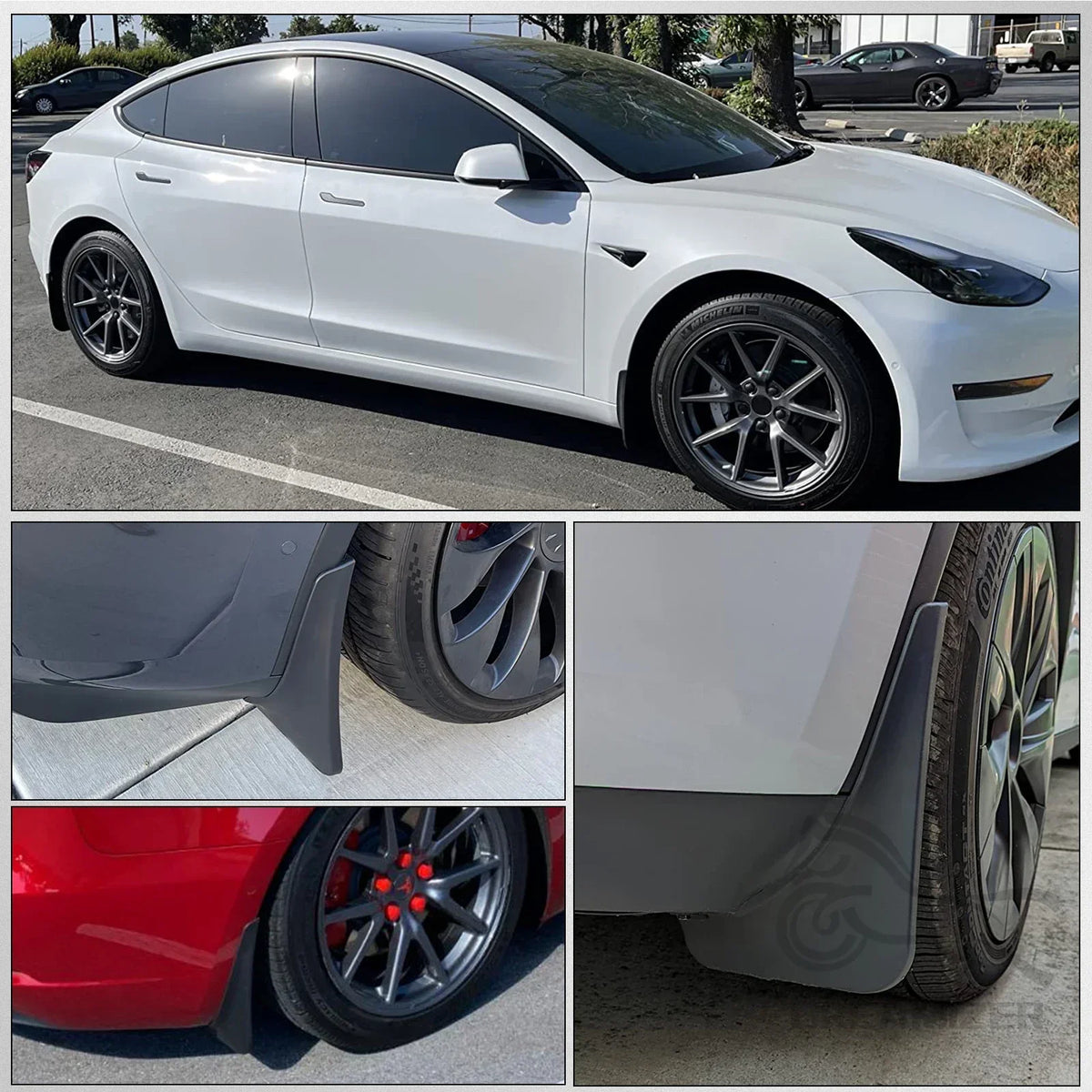 4pcs Universal Car Fender Mud Flaps Splash Guards MudFlaps Front Rear Wheel Mudguards alternate view