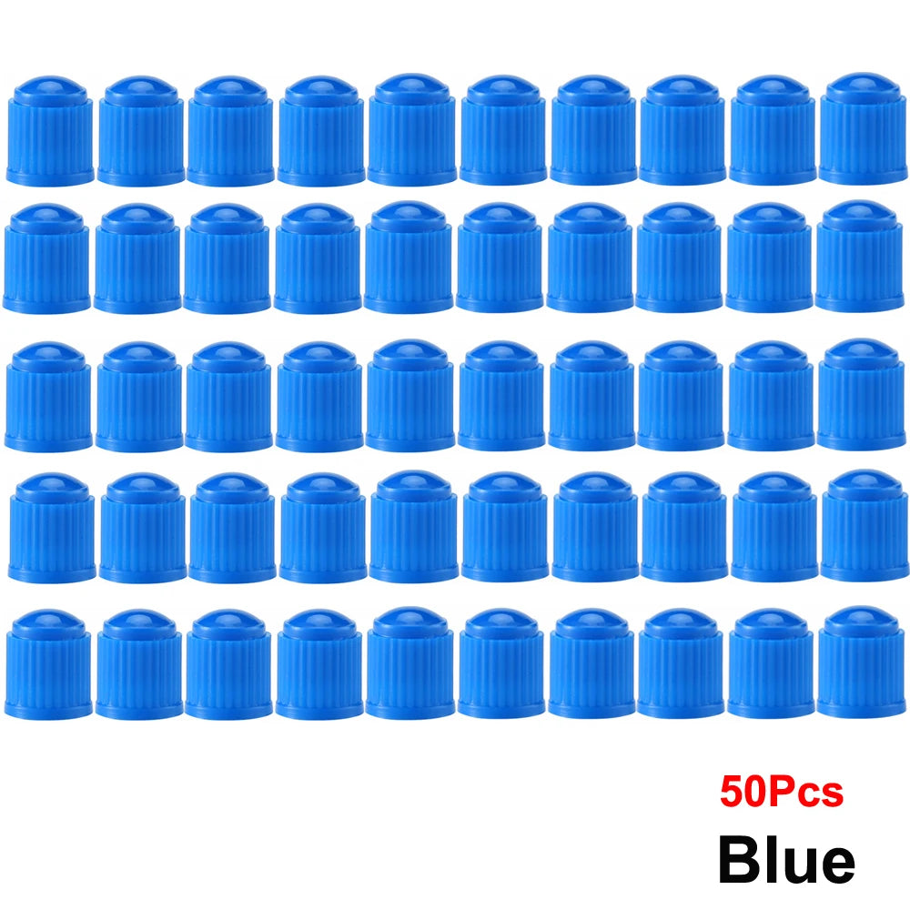 AUTCOAT Tire Stem Valve Caps | Universal Plastic Valve Covers for Cars, Trucks, Bikes alternate view