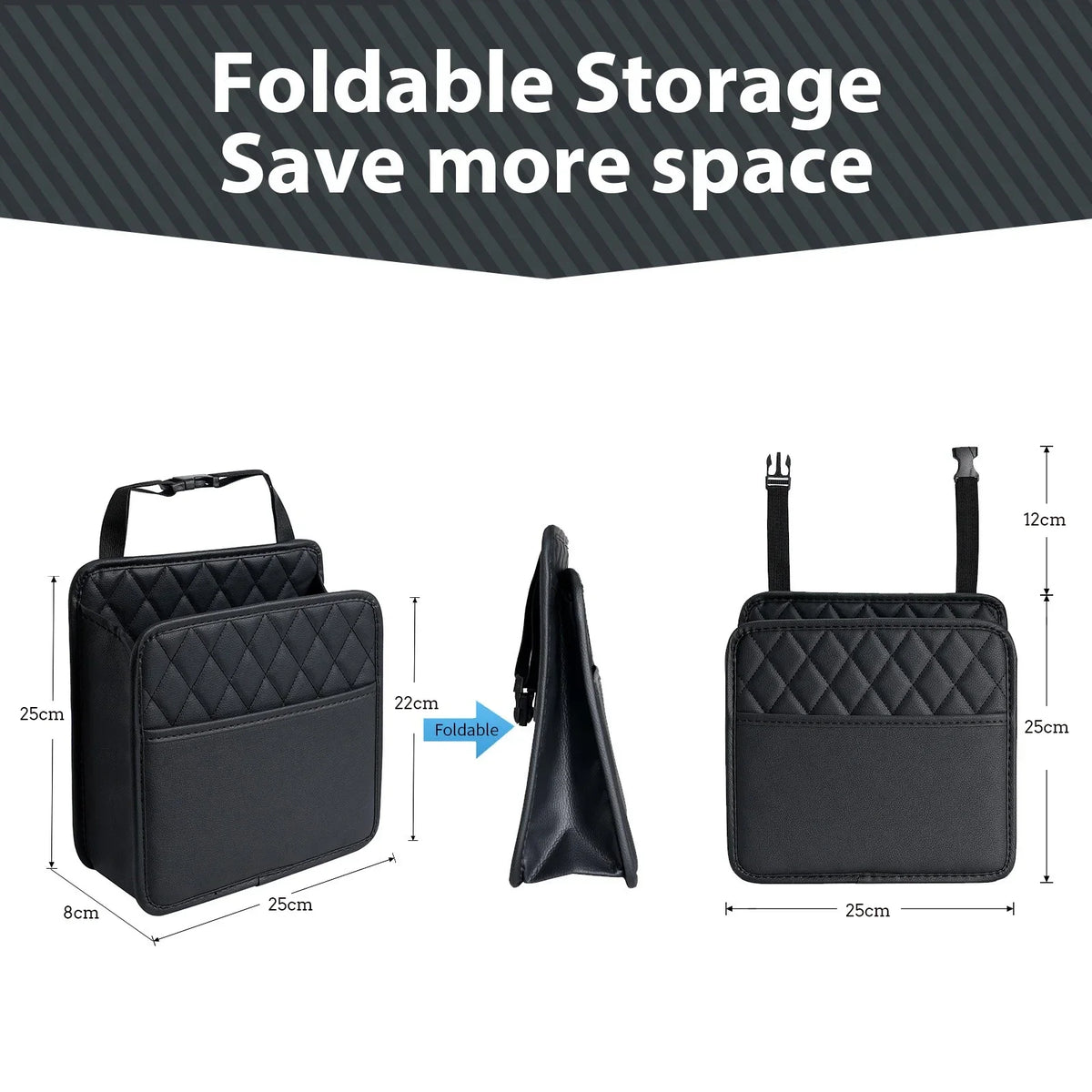 Leather storage bag Garbage bag Storage bag Garbage can storage for most models Multi lifestyle view