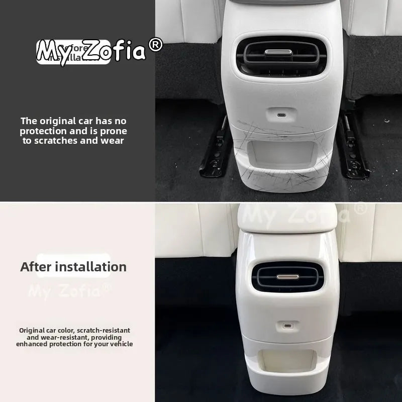Car Rear Armrest Anti-Kick Protector Cover Rear Center Console Armrest Anti-Scratch Pad Accessories For GWM Ora 5 2025 2026 2027