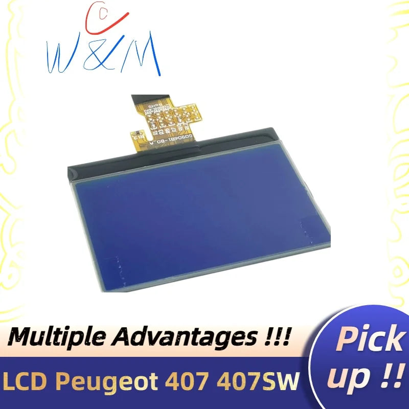 LCD Display for Peugeot 407/407SW（2004-2006） Dashboard A2C53119649  Fast Shipping