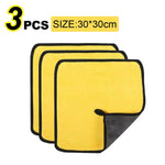 Car Wash Microfiber Towel 30x30/60CM Car Cleaning Drying Cloth Hemming Car Care Cloth lifestyle view