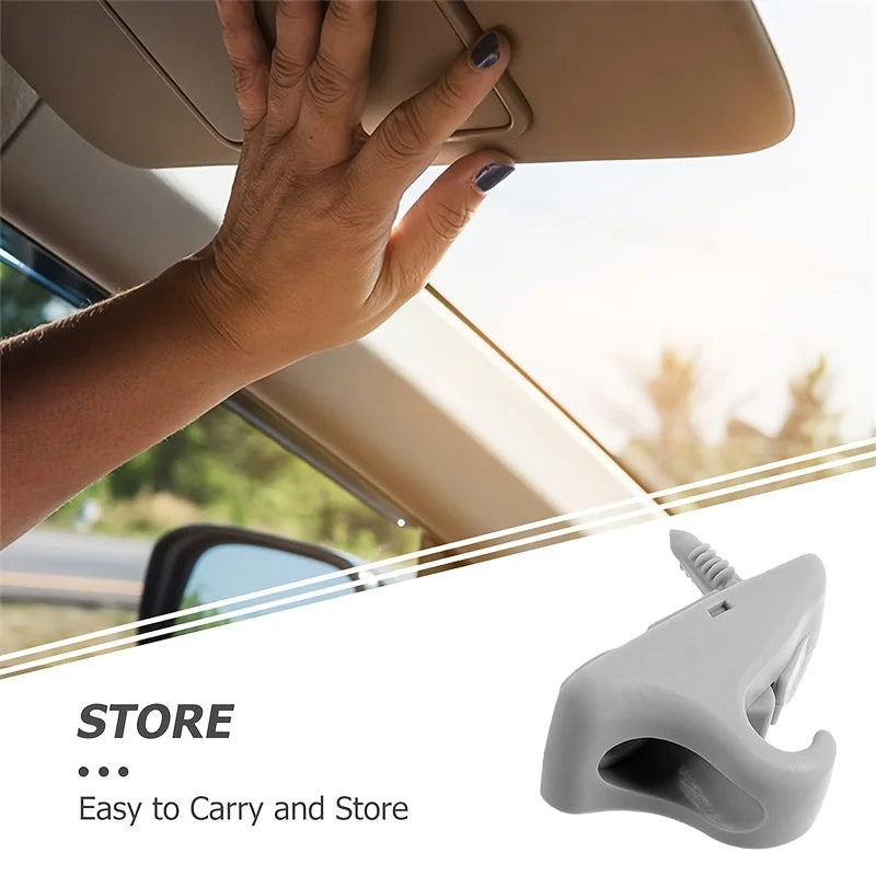 2Pcs Sun Visor Clip Repair Reliable Car Visor Sunshade Holder Mounting Clip Replacement Accessory Car Sunshade Accessories