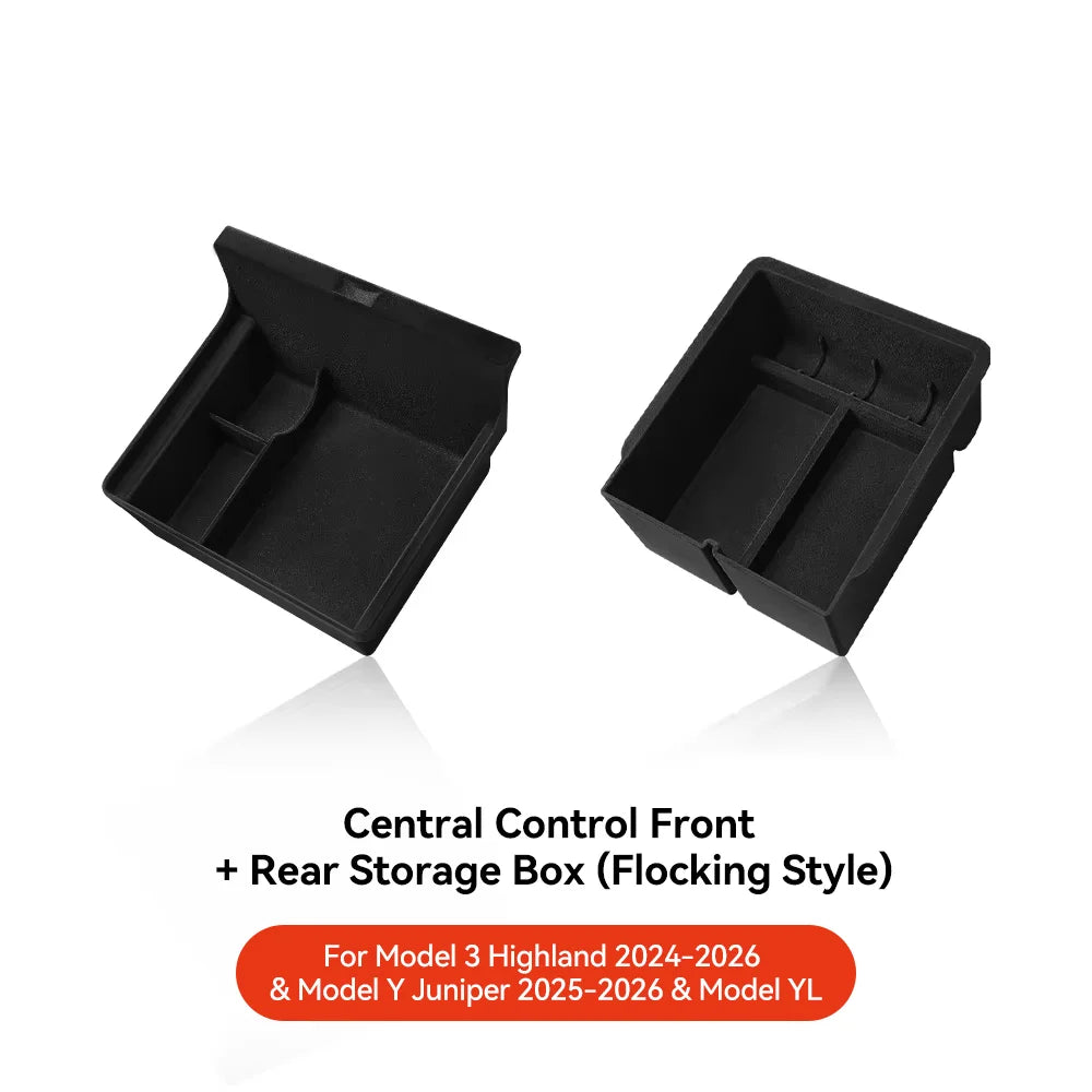 Car Storage Box for Tesla Model 3/Y Highland | Center Console Hidden Organizer lifestyle view