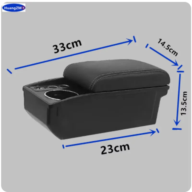For Ford Fiesta Armrest Box For Ford Fiesta MK7 Car Armrest 2009-2017 Storage Box Interior Dedicated Retrofit Car Accessories