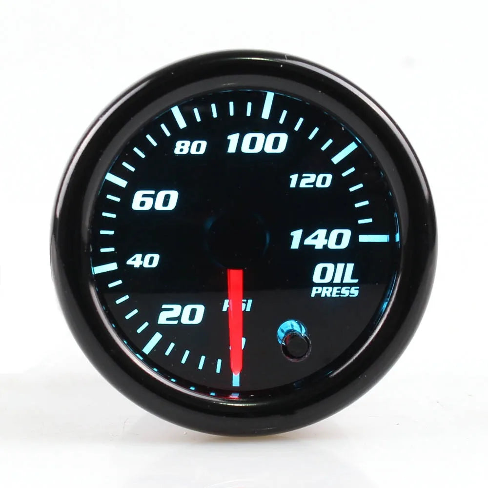 2-Inch Auto Tachometer with 7-Color LED | Car Mod Gauge Set for 12V Vehicles close-up view