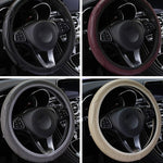 [FE] [FE] Universal Auto Car Steering Wheel Cover Leather Breathable Anti-slip 38cm close-up view